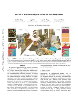 MoE3D: A Mixture-of-Experts Module for 3D Reconstruction