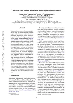 Towards Valid Student Simulation with Large Language Models