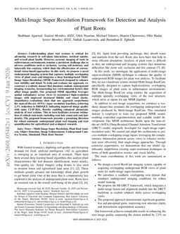 Multi-Image Super Resolution Framework for Detection and Analysis of Plant Roots