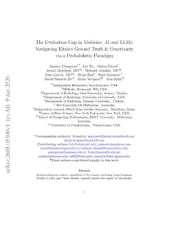 The Evaluation Gap in Medicine, AI and LLMs: Navigating Elusive Ground Truth & Uncertainty via a Probabilistic Paradigm