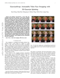 GaussianSwap: Animatable Video Face Swapping with 3D Gaussian Splatting