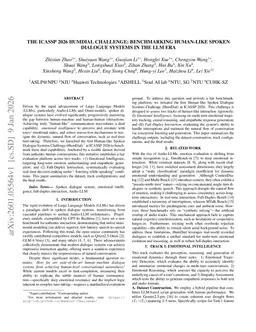 The ICASSP 2026 HumDial Challenge: Benchmarking Human-like Spoken Dialogue Systems in the LLM Era