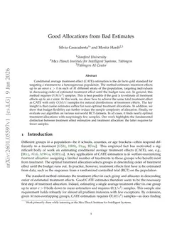 Good Allocations from Bad Estimates