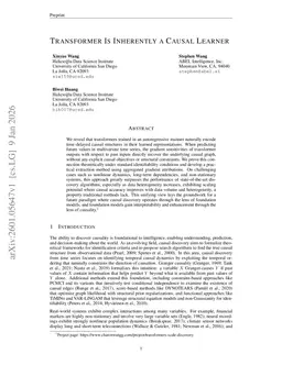 Transformer Is Inherently a Causal Learner