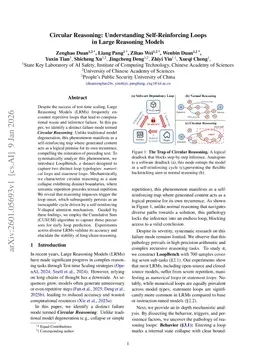 Circular Reasoning: Understanding Self-Reinforcing Loops in Large Reasoning Models