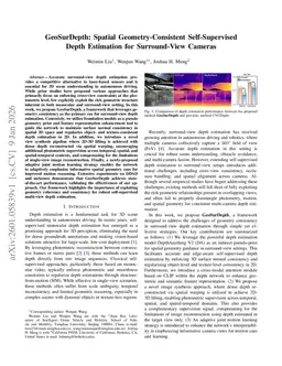 GeoSurDepth: Harnessing Foundation Model for Spatial Geometry Consistency-Oriented Self-Supervised Surround-View Depth Estimation
