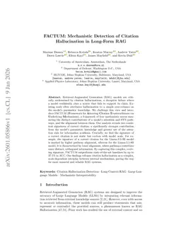 FACTUM: Mechanistic Detection of Citation Hallucination in Long-Form RAG