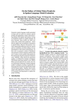 On the Fallacy of Global Token Perplexity in Spoken Language Model Evaluation