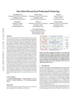 One-Shot Hierarchical Federated Clustering