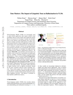 Tone Matters: The Impact of Linguistic Tone on Hallucination in VLMs