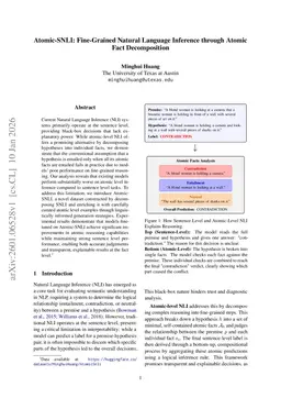 Atomic-SNLI: Fine-Grained Natural Language Inference through Atomic Fact Decomposition
