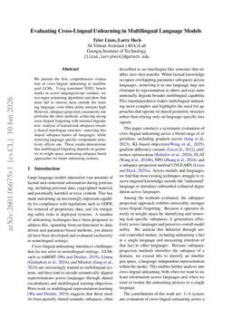 Evaluating Cross-Lingual Unlearning in Multilingual Language Models