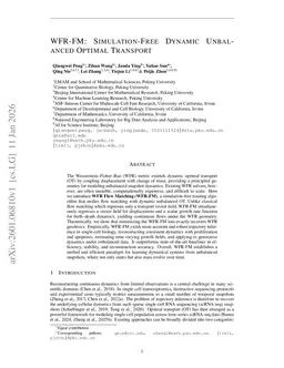 WFR-FM: Simulation-Free Dynamic Unbalanced Optimal Transport