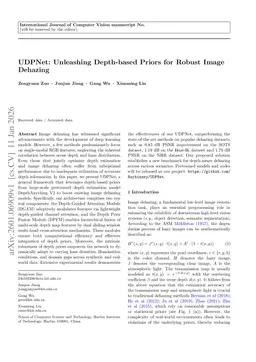 UDPNet: Unleashing Depth-based Priors for Robust Image Dehazing