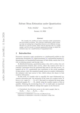 Robust Mean Estimation under Quantization
