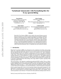 Variational Autoencoder with Normalizing flow for X-ray spectral fitting