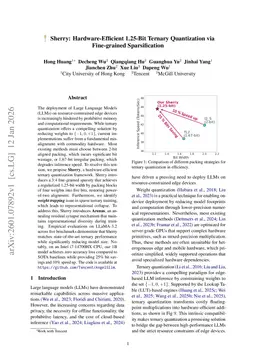 Sherry: Hardware-Efficient 1.25-Bit Ternary Quantization via Fine-grained Sparsification