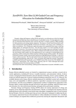ZeroDVFS: Zero-Shot LLM-Guided Core and Frequency Allocation for Embedded Platforms