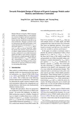 Towards Principled Design of Mixture-of-Experts Language Models under Memory and Inference Constraints