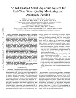 An IoT-Enabled Smart Aquarium System for Real-Time Water Quality Monitoring and Automated Feeding