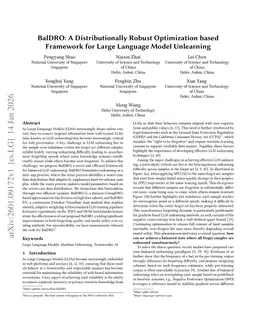 BalDRO: A Distributionally Robust Optimization based Framework for Large Language Model Unlearning
