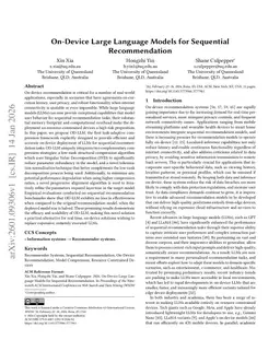 On-Device Large Language Models for Sequential Recommendation