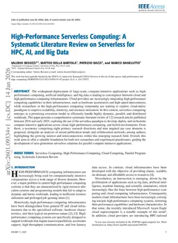 High-Performance Serverless Computing: A Systematic Literature Review on Serverless for HPC, AI, and Big Data