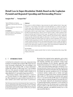 Detail Loss in Super-Resolution Models Based on the Laplacian Pyramid and Repeated Upscaling and Downscaling Process