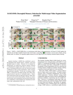 SAM3-DMS: Decoupled Memory Selection for Multi-target Video Segmentation of SAM3