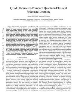 QFed: Parameter-Compact Quantum-Classical Federated Learning