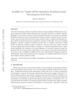 StockBot 2.0: Vanilla LSTMs Outperform Transformer-based Forecasting for Stock Prices