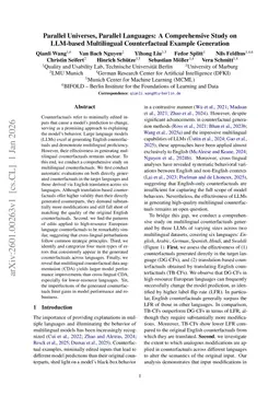 Parallel Universes, Parallel Languages: A Comprehensive Study on LLM-based Multilingual Counterfactual Example Generation