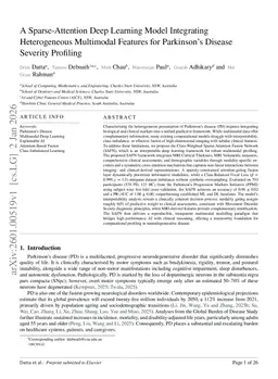 A Sparse-Attention Deep Learning Model Integrating Heterogeneous Multimodal Features for Parkinson's Disease Severity Profiling