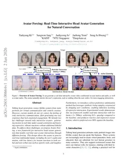 Avatar Forcing: Real-Time Interactive Head Avatar Generation for Natural Conversation