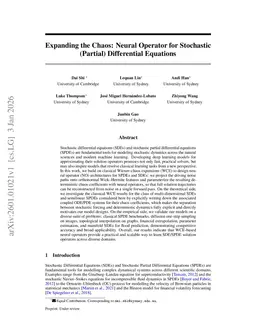 Expanding the Chaos: Neural Operator for Stochastic (Partial) Differential Equations