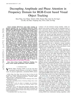 Decoupling Amplitude and Phase Attention in Frequency Domain for RGB-Event based Visual Object Tracking
