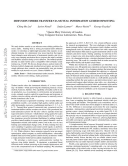 Diffusion Timbre Transfer Via Mutual Information Guided Inpainting