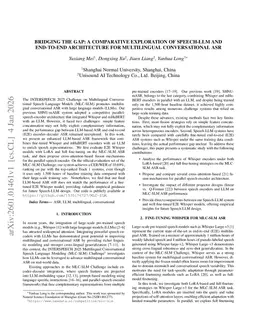 Bridging the gap: A comparative exploration of Speech-LLM and end-to-end architecture for multilingual conversational ASR