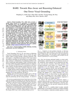 BARE: Towards Bias-Aware and Reasoning-Enhanced One-Tower Visual Grounding