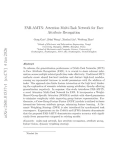 FAR-AMTN: Attention Multi-Task Network for Face Attribute Recognition