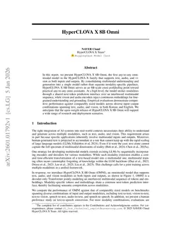 HyperCLOVA X 8B Omni