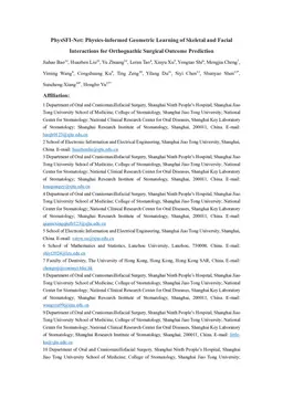 PhysSFI-Net: Physics-informed Geometric Learning of Skeletal and Facial Interactions for Orthognathic Surgical Outcome Prediction
