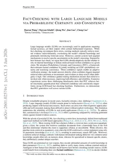 Fact-Checking with Large Language Models via Probabilistic Certainty and Consistency