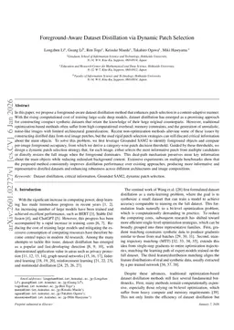 Foreground-Aware Dataset Distillation via Dynamic Patch Selection