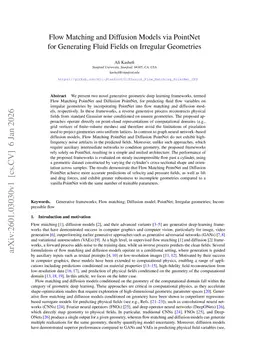 Flow Matching and Diffusion Models via PointNet for Generating Fluid Fields on Irregular Geometries