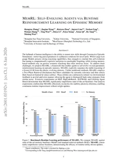 MemRL: Self-Evolving Agents via Runtime Reinforcement Learning on Episodic Memory