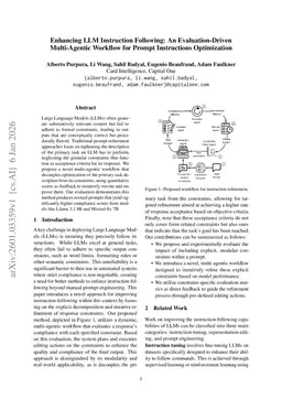 Enhancing LLM Instruction Following: An Evaluation-Driven Multi-Agentic Workflow for Prompt Instructions Optimization