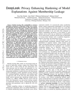 DeepLeak: Privacy Enhancing Hardening of Model Explanations Against Membership Leakage