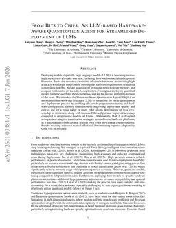 From Bits to Chips: An LLM-based Hardware-Aware Quantization Agent for Streamlined Deployment of LLMs