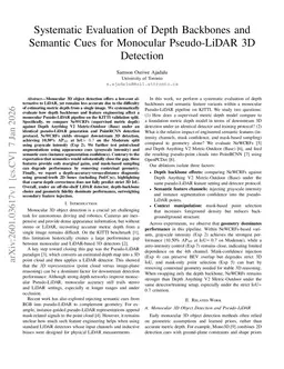 Systematic Evaluation of Depth Backbones and Semantic Cues for Monocular Pseudo-LiDAR 3D Detection